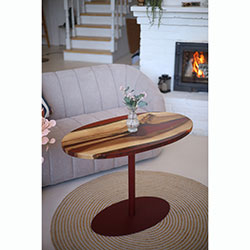 Фото Журнальний стіл Palmarius Еліпс вишневий острів