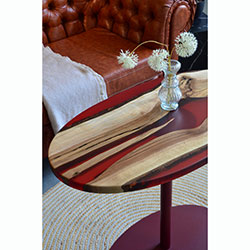 Фото Журнальний стіл Palmarius Еліпс вишневий острів