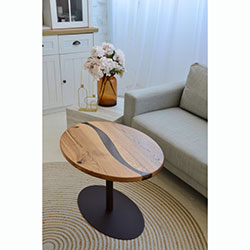 Фото Журнальний стіл Palmarius Еліпс кава №2