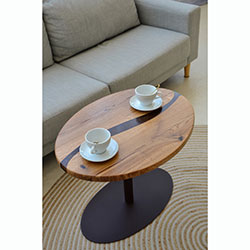 Фото Журнальний стіл Palmarius Еліпс кава №2