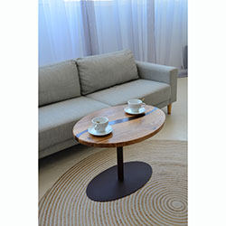 Фото Журнальний стіл Palmarius Еліпс кава №2