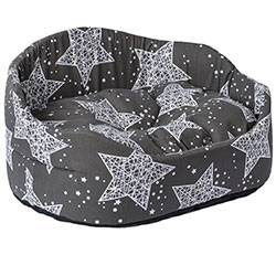 Фото Лежак вiд Джека Тiпi Білі зірки на сірому №2 (2230155)