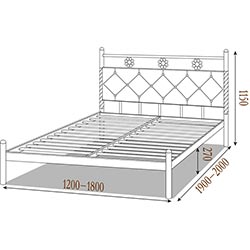 Фото Ліжко Белла 160x200