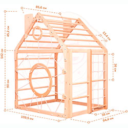 Фото Комплекс Будинок Натуральний + Біло-Сірий (AAKP045)