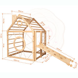 Фото Комплекс Будинок Натуральний + Біло-Сірий (AAKP045)