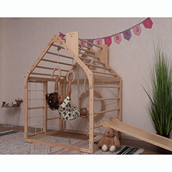 Фото Комплекс Будинок Натуральний + Біло-Сірий (AARO001)