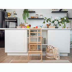 Фото Стільчик Вежа Беж + Натуральний (AANJ001)