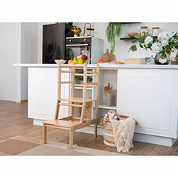 Фото Стільчик Вежа Беж + Натуральний (AANJ001)