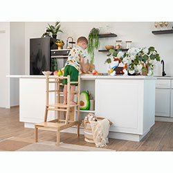 Фото Стільчик Вежа Беж + Натуральний (AANJ001)