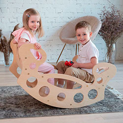 Фото Парта + Гойдалка Баланс борд 2 в 1 (AACU001)