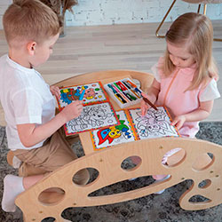 Фото Парта + Гойдалка Баланс борд 2 в 1 (AACU001)