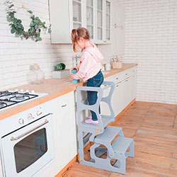 Фото Стілець Монтессорі Сірий (AAAQ020)