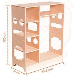 Відкритий гардероб Монтессорі (AAFI001)
