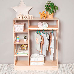 Фото Відкритий гардероб Монтессорі (AAFI001)