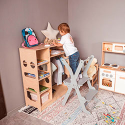 Фото Відкритий гардероб Монтессорі (AAFI001)