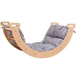 Фото Подушка для арки Стандартного розміру Сірий в зірочки (AARJ049)