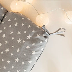 Фото Подушка для арки Стандартного розміру Сірий в зірочки (AARJ049)