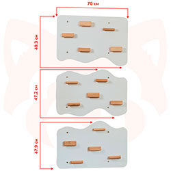 Фото Дитячий ігровий набір 4-в-1 з вігвамом та скеледромом Фісташковий (AAOV001+AAUZ074)