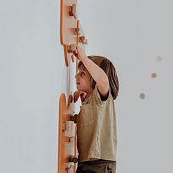 Фото Дитячий ігровий набір 4-в-1 з вігвамом та скеледромом Терракот (AAOV001+AAUZ073)