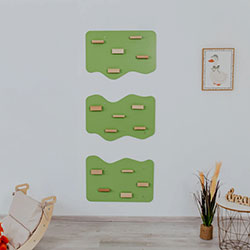 Фото Дитячий ігровий набір 4-в-1 з вігвамом та скеледромом Фісташковий (AAOV001+AAUZ074)