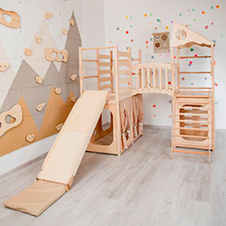 Фото Дитячий майданчик для дому Натуральне дерево (AAPC001)