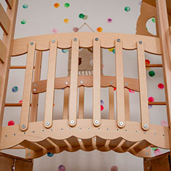 Фото Дитячий майданчик для дому Натуральне дерево (AAPC001)