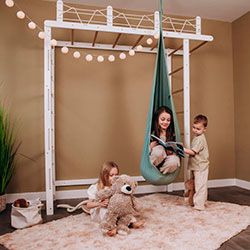 Фото Гойдалка дитяча підвісна Кокон Евкаліптовий (AAUO-UP065)