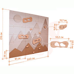 Фото Дитяча стіна для скелелазіння (AAVN068)