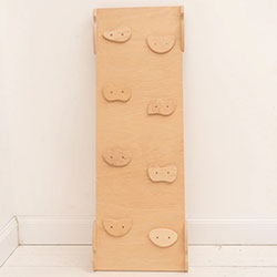 Двостороння гірка натуральне дерево (AAEG001)