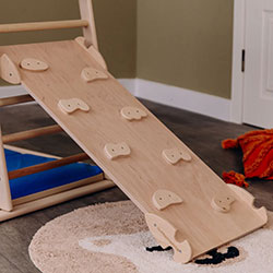 Фото Двостороння гірка натуральне дерево (AAEG001)