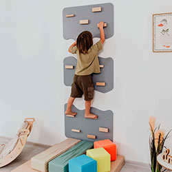 Фото Скеледром для дітей Хмаринка 3 секції Сірий (AAUZ072)