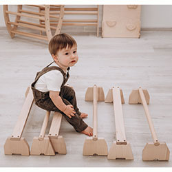 Фото Дитячий балансир Нагель 3 шт Планка 3 шт Натуральний (AACB001)