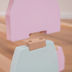 Фото Дитячий балансир Планка 6 шт Натуральний + Пастель (AABZ011)