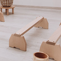 Фото Дитячий балансир Планка 6 шт Натуральний (AABZ001)