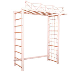 Спортивний комплекс для дому Білий + Натуральний (AAKW008)