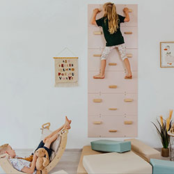 Фото Стіна для Скелелазіння 6 секцій Персиковий (AAVA076)