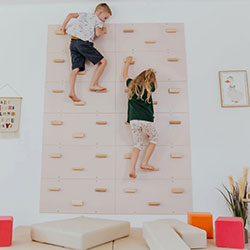 Фото Стіна для Скелелазіння 12 секцій Персиковий (AAVA076_2)