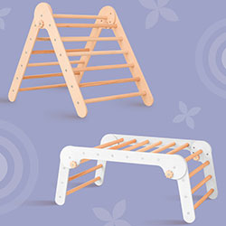 Дитячий тренажер Арка-трапеція + Трикутник-трансформер (AATY001+AAEF008)