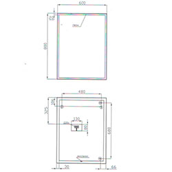 Фото Дзеркало Neo / Нео Square 600*800