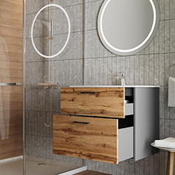 Фото Тумба Afina / Афіна 60 Антрацит + Дуб Вотан