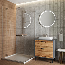 Фото Тумба Afina / Афіна 70 Антрацит + Дуб Вотан