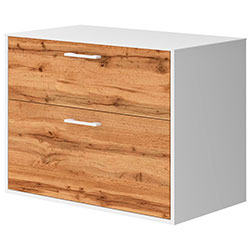 Фото Тумба Afina / Афіна 80 Білий + Дуб Вотан