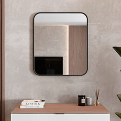 Фото Дзеркало Aluminum Simple прямокутне R4 700*600 AlumSM-70 Чорне