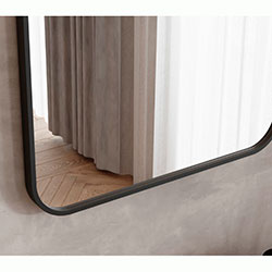 Фото Дзеркало Aluminum Simple прямокутне R4 700*600 AlumSM-70 Чорне