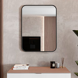 Фото Дзеркало Aluminum Simple прямокутне R4 800*600 AlumSM-80 Чорне