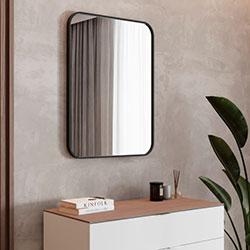 Фото Дзеркало Aluminum Simple прямокутне R4 800*600 AlumSM-80 Чорне