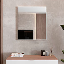 Фото Дзеркало Aluminum Simple (Square) 700*600 AlumSMSq-70 Біле