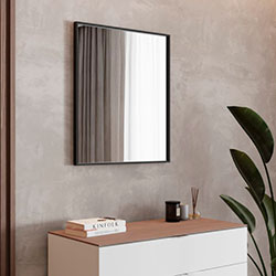 Фото Дзеркало Aluminum Simple (Square) 700*600 AlumSMSq-70 Чорне