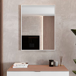 Фото Дзеркало Aluminum Simple (Square) 800*600 AlumSMSq-80 Біле