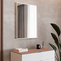 Фото Дзеркало Aluminum Simple (Square) 800*600 AlumSMSq-80 Біле